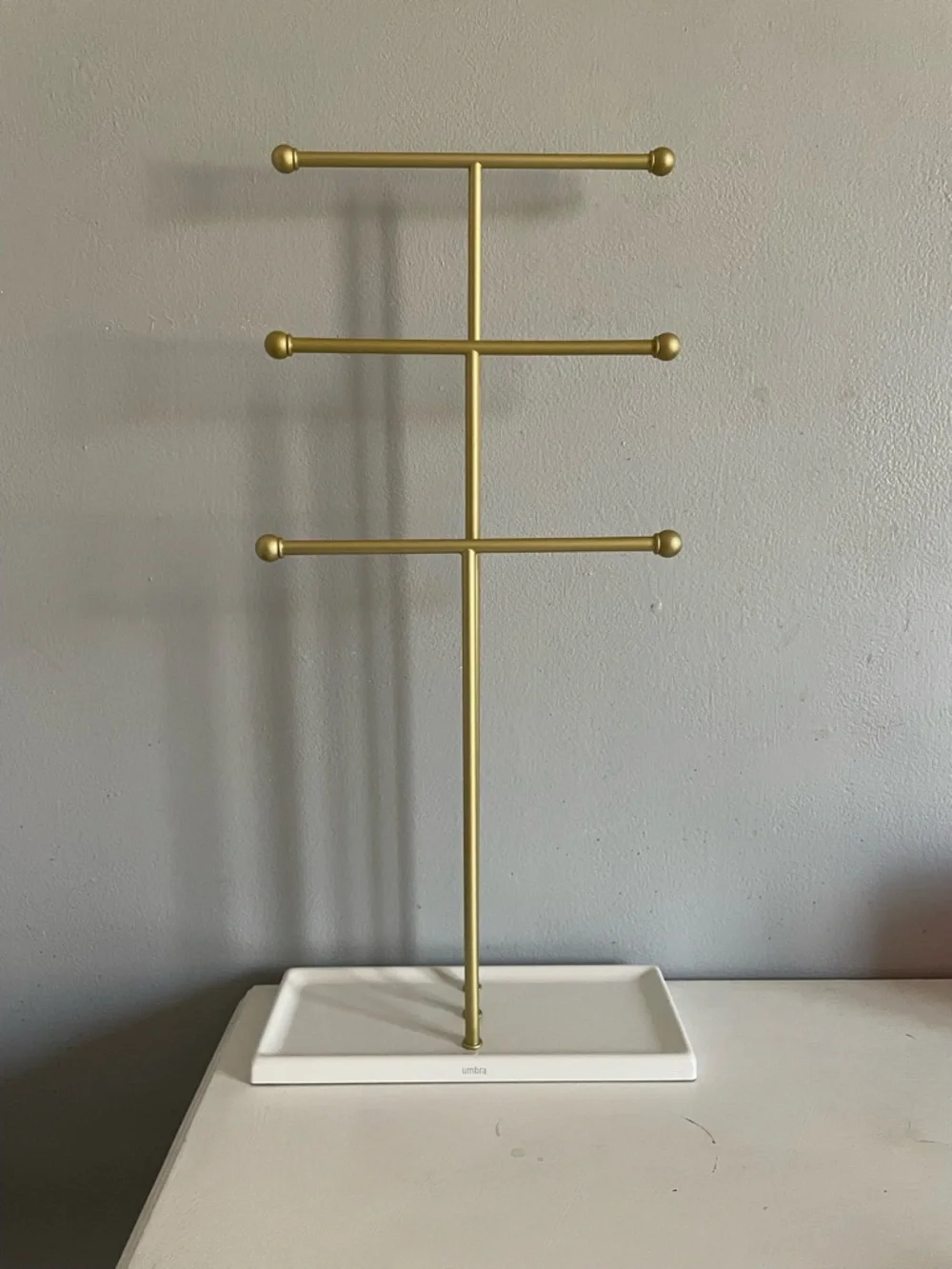 Umbra White & Gold Jewelry Organizer - Picture 4 of 4